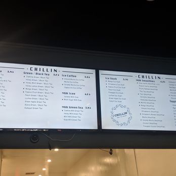 Chillin' - Menu - Bubble Tea Near Me - Whittier, California Chillin' - Menu - Bubble Tea Near Me - Whittier, California