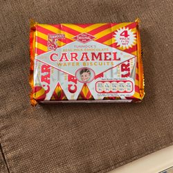 Tunnock's - Milk chocolate caramel wafer biscuits.