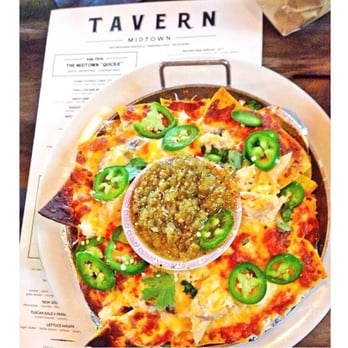Tavern - (IG: @andy.elizabeth) Tavern nachos w/ angry chicken - New American Near Me - Nashville, Tennessee