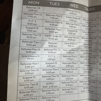 Club Pilates - Schedule of classes 1/2 - Pilates Near Me - Tucson, Arizona Club Pilates - Schedule of classes 1/2 - Pilates Near Me - Tucson, Arizona