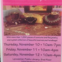 Lancaster Public Library - Bling sale to help sustain library! Please come by and support our little jewel here in the city!