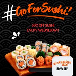 Tokyo Asia Fusion - Dive into a World of Flavor at Tokyo Asia Fusion!
Get Fired Up for Half Price Sushi Wednesday!