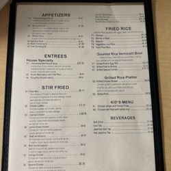 Asean Diner - Menu