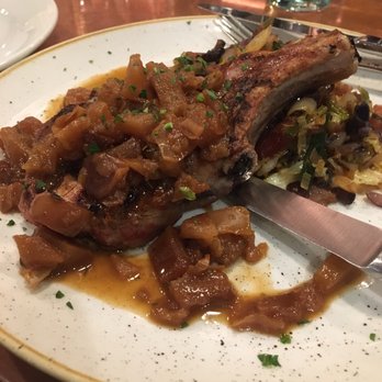 COMMUNION Restaurant and Bar - Pork Chop. One of the best I've had, cabbage underneath was delicious - Soup Near Me - Seattle, Washington COMMUNION Restaurant and Bar - Pork Chop. One of the best I've had, cabbage underneath was delicious - Soup Near Me - Seattle, Washington