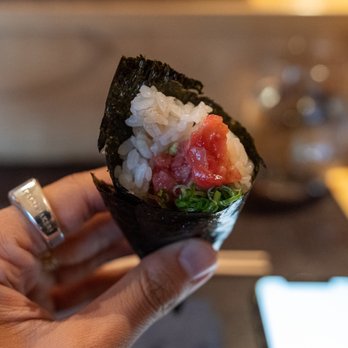 Sushi Kashiba - Toro hand roll - Japanese Near Me - Seattle, Washington