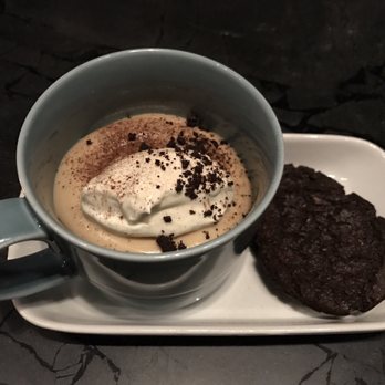 Crawford & Son - Chocolate and butterscotch pudding with creme fraiche. Blue plate special dessert late Jan 2017 - New American Near Me - Raleigh, North Carolina Crawford & Son - Chocolate and butterscotch pudding with creme fraiche. Blue plate special dessert late Jan 2017 - New American Near Me - Raleigh, North Carolina