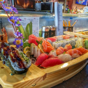 Sakura Grill - The Sakura Platter A. This fed 3 people, had extremely high quality and high grade sushi, and was very reasonably priced. - Japanese Near Me - Ashburn, Virginia Sakura Grill - The Sakura Platter A. This fed 3 people, had extremely high quality and high grade sushi, and was very reasonably priced. - Japanese Near Me - Ashburn, Virginia