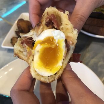 Full Belly - Bacon Dino egg - Breakfast & Brunch Near Me - San Antonio, Texas Full Belly - Bacon Dino egg - Breakfast & Brunch Near Me - San Antonio, Texas