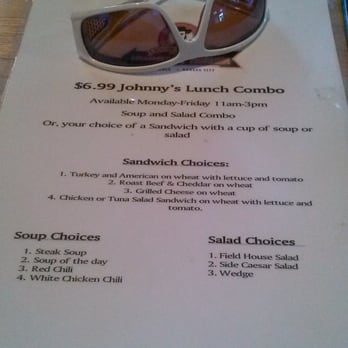 Johnny's Tavern - Daily lunch special menu -- next time, want to try the Roast Been & Cheddar. Good deal for lunch! - New American Near Me - Prairie Village, Kansas