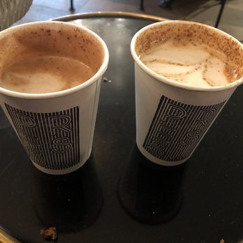 The Press Espresso - Left: Mayan mocha Right: coffee cake latte - Bakeries Near Me - Temecula, California The Press Espresso - Left: Mayan mocha Right: coffee cake latte - Bakeries Near Me - Temecula, California