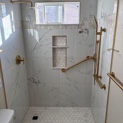JRS Construction - ADA Compliant Tile Shower and bathroom