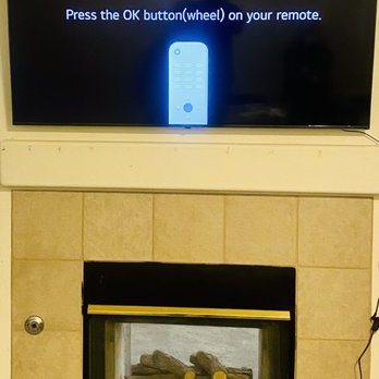 Level Up TV Mounting - 70 inch over the fireplace in the dining room - TV Mounting Near Me - Las Vegas, Nevada