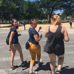 Scavenger Hunt DC - 3 team members walking across the street