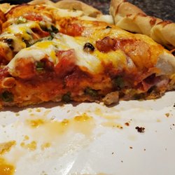 Papa Murphy's - Inside of the Chicago stuffed pizza
