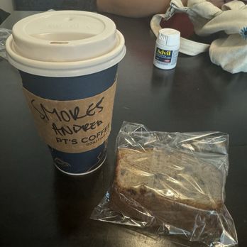 PT's Coffee - Power & Light - S'mores latte, chocolate chip banana bread - Coffee & Tea Near Me - Kansas City, Missouri PT's Coffee - Power & Light - S'mores latte, chocolate chip banana bread - Coffee & Tea Near Me - Kansas City, Missouri