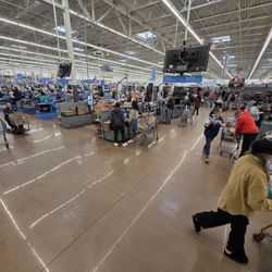 Walmart Supercenter - Front end, check out.
