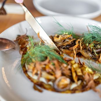 Lele Kitchen - Mushroom Draniki ($28) GET THIS!! - Wine Bars Near Me - Los Gatos, California