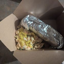 Mikey's Pizza - Meatball sub with pasta salad