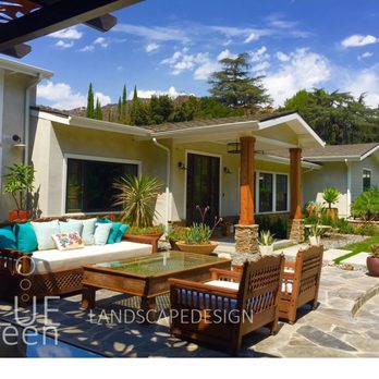 BlueGreen Landscape Design - a patio with furniture - Landscape Architects or Designers Near Me BlueGreen Landscape Design - a patio with furniture - Landscape Architects or Designers Near Me
