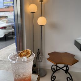 Sparkling Blood Orange Mango Refresher