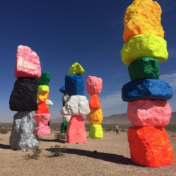 Seven Magic Mountains - Fruity Pebbles - Public Art Near Me - Las Vegas, Nevada