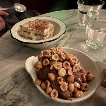 Wayside Tavern - Chocolate hazelnut mousse and tiramisu - New American Near Me - Portland, Maine Wayside Tavern - Chocolate hazelnut mousse and tiramisu - New American Near Me - Portland, Maine