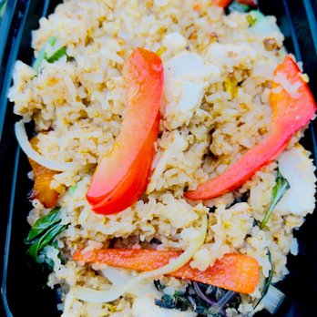 Thai Lime Leaf - Basil Fried Rice. So mushy!!! - Thai Near Me - Everett, Washington
