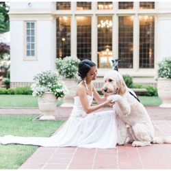 Lairmont Manor - Bride& Dog at lairmont manor.  Photo by B. Jones photography https://www.bjonesphotos.com
