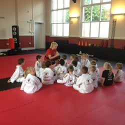 Loughborough Martial Arts Education Centre - Julie Hutton teaching the Punchin Pandas class at Loughborough Martial Arts Education Centre