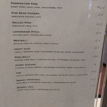 Cafe Bunn Mi - Sandwich list with prices - Vietnamese Near Me - South San Francisco, California Cafe Bunn Mi - Sandwich list with prices - Vietnamese Near Me - South San Francisco, California