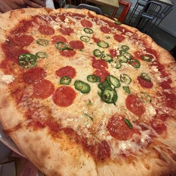 Pie Society - Build Your Own Cheese Pie with Fresh Jalapeños, Pepperoni, and Feta Cheese - Pizza Near Me - San Marcos, Texas Pie Society - Build Your Own Cheese Pie with Fresh Jalapeños, Pepperoni, and Feta Cheese - Pizza Near Me - San Marcos, Texas