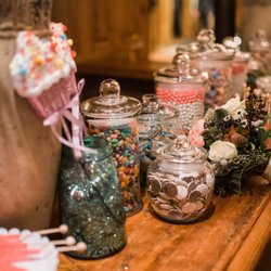 Around the Corner Candy - Beautiful candy buffet at my wedding by Around the Corner Candy!