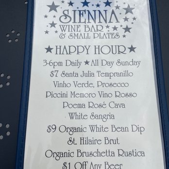 Sienna Wine Bar & Small Plates - Wine Bars Near Me - Denver, Colorado