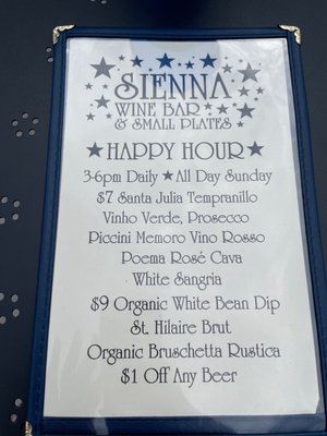 Menu photo 4 Sienna Wine Bar & Small Plates Denver, CO