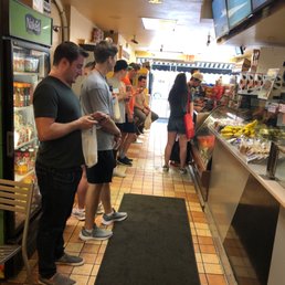 The good's great at this neighborhood deli. Look at that line for breakfast! The good's great at this neighborhood deli. Look at that line for breakfast!