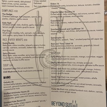 Beyond Sushi - Menu - Sushi Bars Near Me - New York, New York Beyond Sushi - Menu - Sushi Bars Near Me - New York, New York
