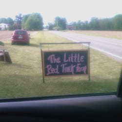 The Little Red Truck Farm - Road Side Sign