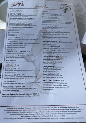 Menu photo 2 Salty's on Alki Seattle, WA Menu photo 2 Salty's on Alki Seattle, WA