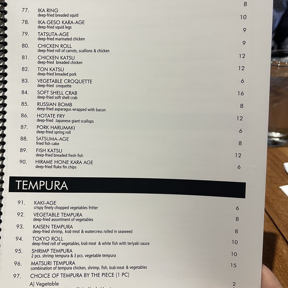 Matsuri - Menu - Japanese Near Me - Coral Terrace, Florida