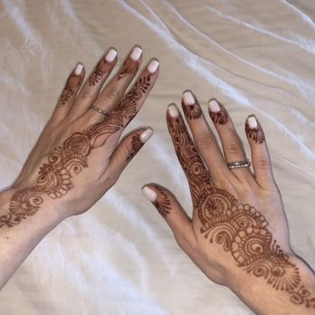 Champagne Nail Bar - My nails after the Henna ceremony! - Nail Salons Near Me - Santa Barbara, California Champagne Nail Bar - My nails after the Henna ceremony! - Nail Salons Near Me - Santa Barbara, California