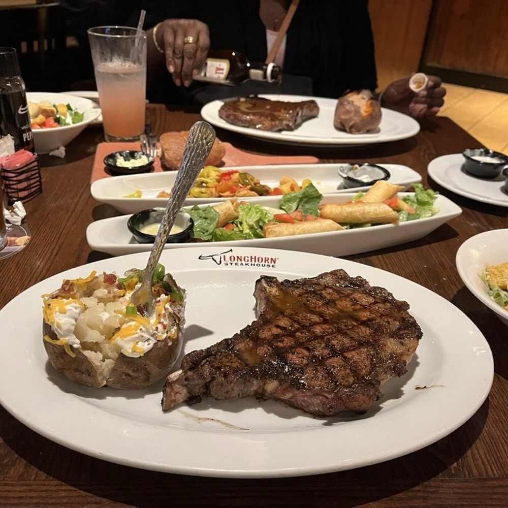 This is a fantastic meal at Longhorn Steak House this week. It was delicious as always along with the appetizers (shrimp/fire crackers). Yum This is a fantastic meal at Longhorn Steak House this week. It was delicious as always along with the appetizers (shrimp/fire crackers). Yum