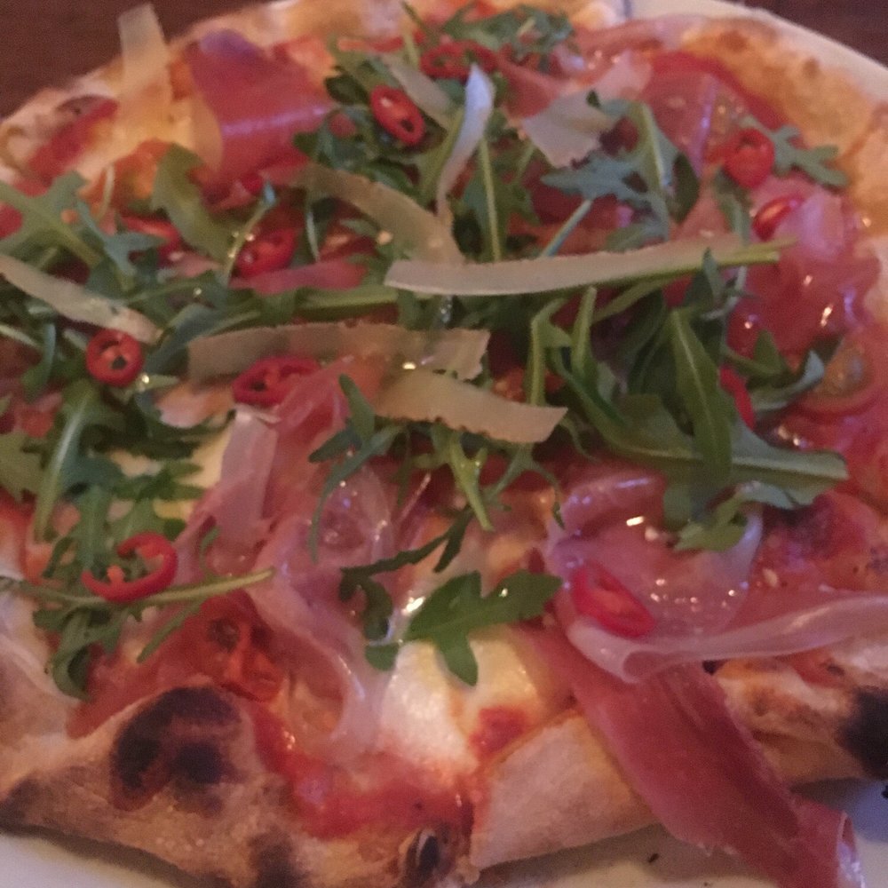 Prosciutto pizza