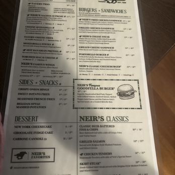 Neir's Tavern - Menu - Bars Near Me - Woodhaven, New York