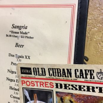 Old Cuban Cafe - Dirty menus - Cafes Near Me - Orlando, Florida