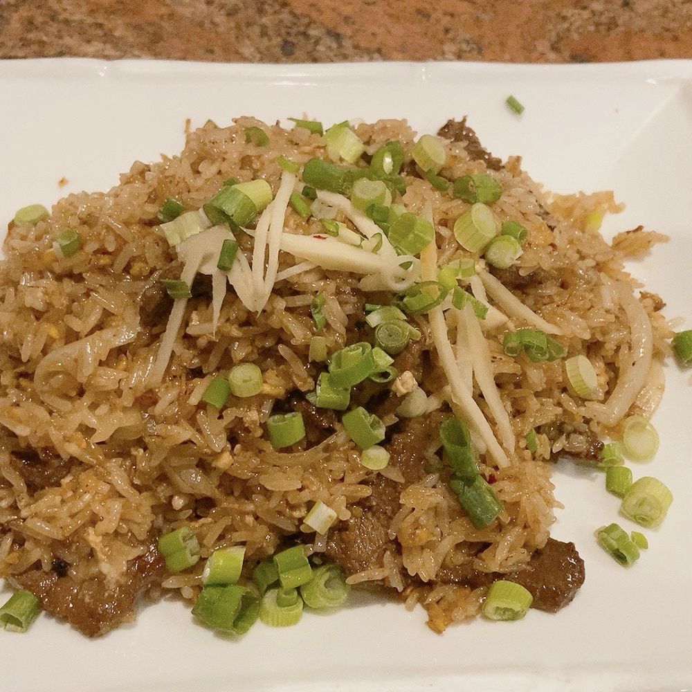 Sakhuu Thai Cuisine - Bangkok Beef Fired Rice - 10/10 - Thai Near Me - Dallas, Texas Sakhuu Thai Cuisine - Bangkok Beef Fired Rice - 10/10 - Thai Near Me - Dallas, Texas