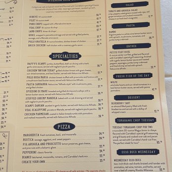 Carrabba's - The Original on Kirby - Menu 2 - Italian Near Me - Houston, Texas Carrabba's - The Original on Kirby - Menu 2 - Italian Near Me - Houston, Texas