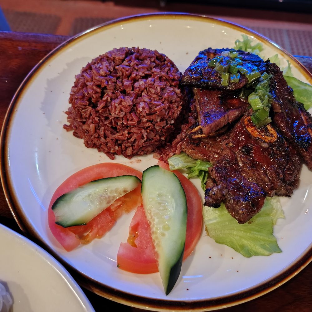 The Corner Pho - Red Rice and Beef shortrib - Vietnamese Near Me - Jersey City, New Jersey
