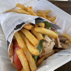 Grilliant Rotisserie - Chicken gyro sandwich