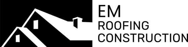 EM Roofing Construction Logo