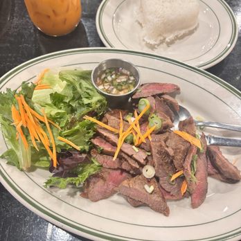 Celadon Thai Restaurant - Crying Tiger with White Rice - Thai Near Me - Latham, New York